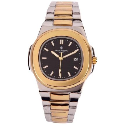 Patek Philippe Nautilus Golden Tone & Black Dial