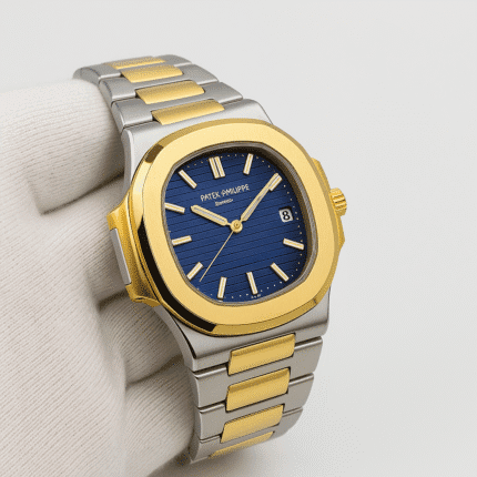 Patek Philippe Nautilus Golden Tone & Blue Dial