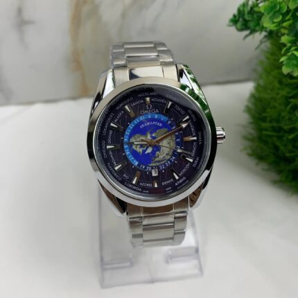 Omega Seamaster Worldmap Blue Dial Master Lock